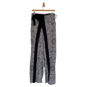 La Blanca Womens Sz L Medallion Print Cover-Up Wide Leg Pants